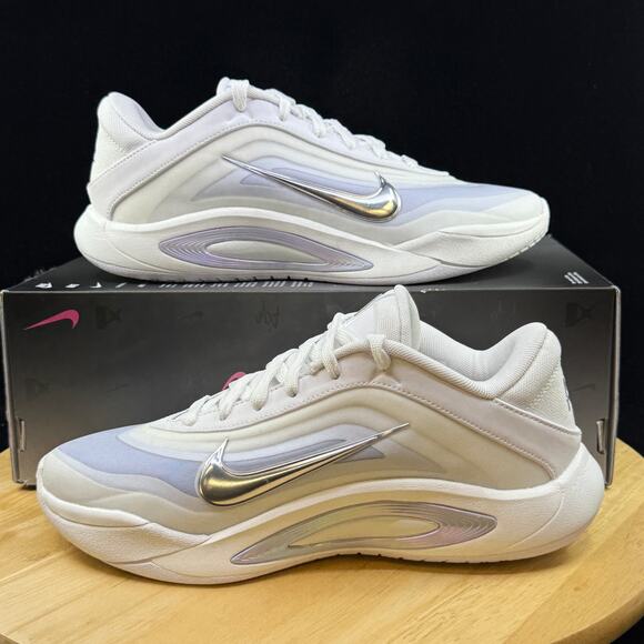 NEW Nike A'One A'ja Wilson OG Pearl White FZ8605-100 Women Sz 11.5/ 10 M
